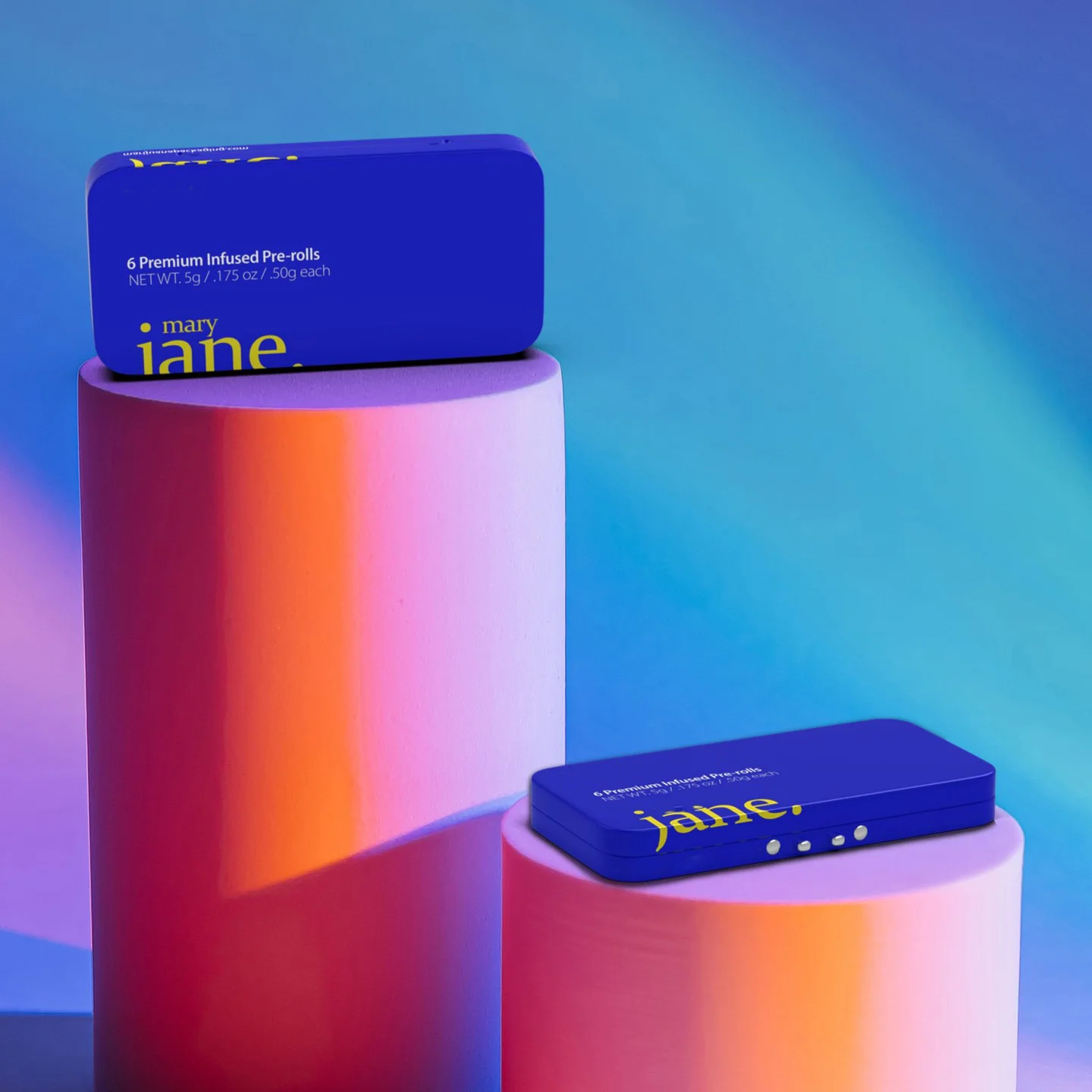 Roxyrolla Pre Roll Metal Box Packaging Custom Tobacco Mini Metal Tin Cans