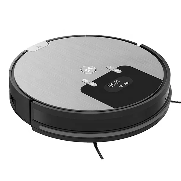 
CE certified 1500Pa Robot Vacuum Cleaner with Smart I-Dripping Water Tank Big Dustbin Auto Recharging and LCD screen and APP 