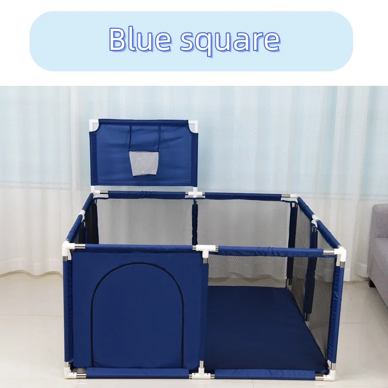 High Quality Rectangular Baby Playpen with Door and Indoor Basket Safety Features Direct from Factory