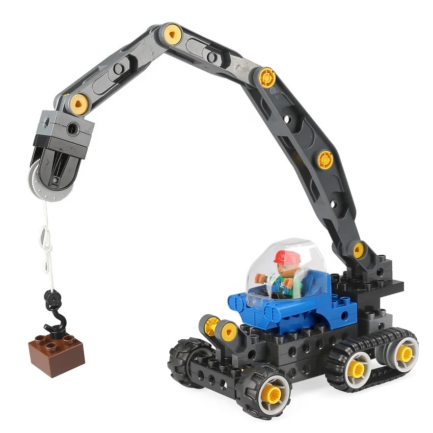 
2021 Fashion Trend Educational Tech Machines Large Crane 5 in1 Building Block Sets Legoing 