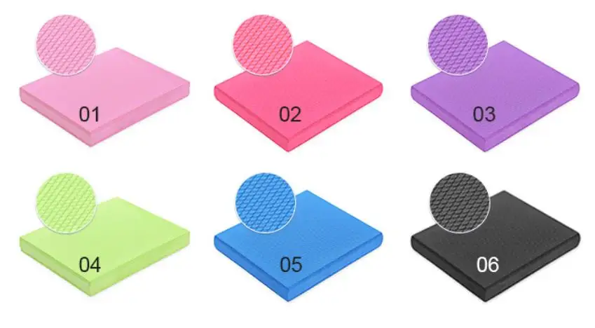 Anti slip waterproof easy cleaning Eco friendly customized color cushion TPE balance pad