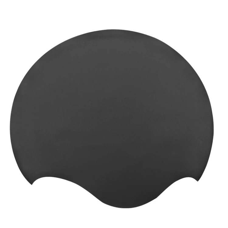 new design long hair swimming caps silicone swim hats for water sports