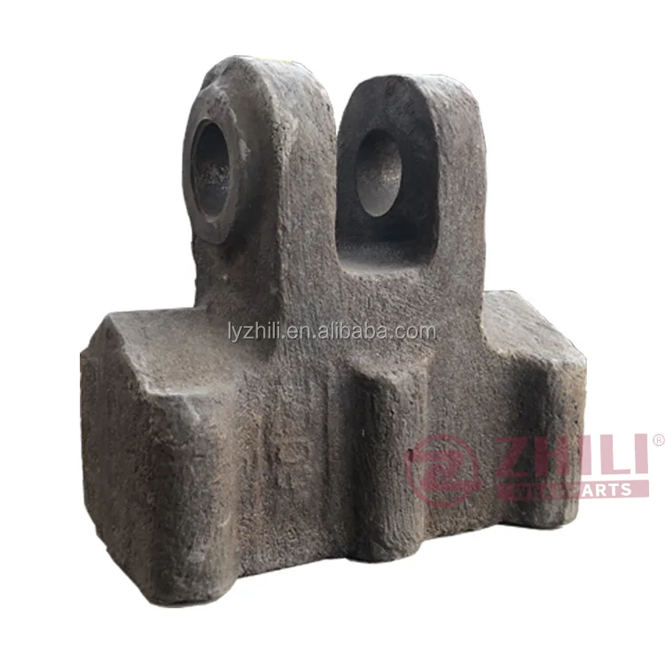 Long service life cement plant hammer crusher wear parts clinker hammer with alloy welding for clinker crushing Casting Parts