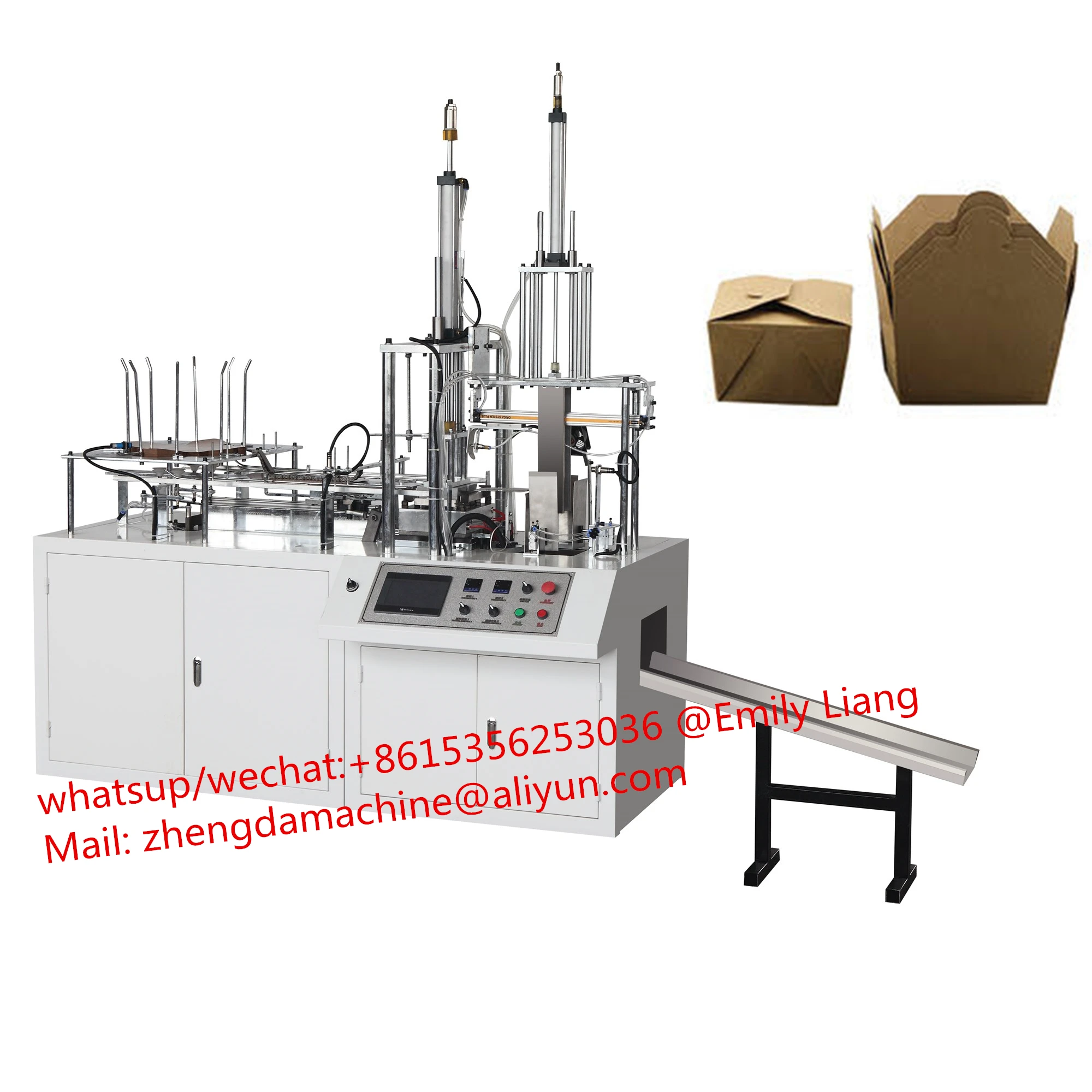 High Quality Small Paper Lunch Box Making Machines,disposable Food Container Making Machine