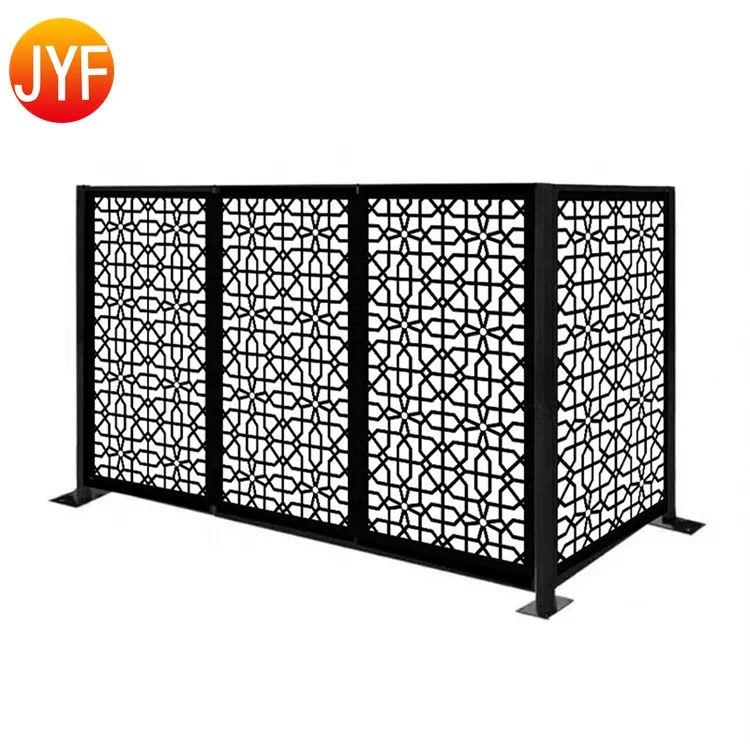 CL245 Outdoor Privacy Corten Steel Screens Metal Screen Garden Drainage Mesh Hole Laser Cutting Screens