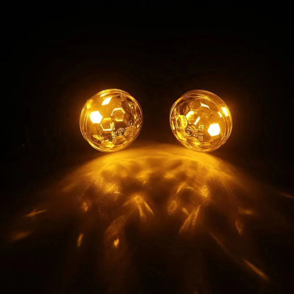 Black Metal Spherical Lens Mini Bullet Motorcycle Turn Signal Indicator Light For Harley Chopper Bobber Street Bike