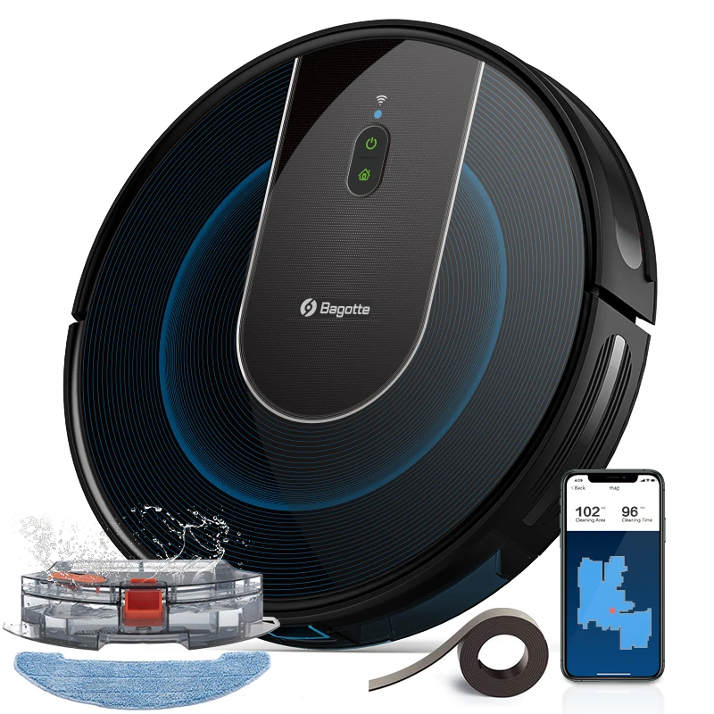 Bagotte  New Arrival Robot Vacuum Cleaner Floor Cleaning Sweeping Mop Aspirador Aspirateur Aspiradora Vaccum Cleaner