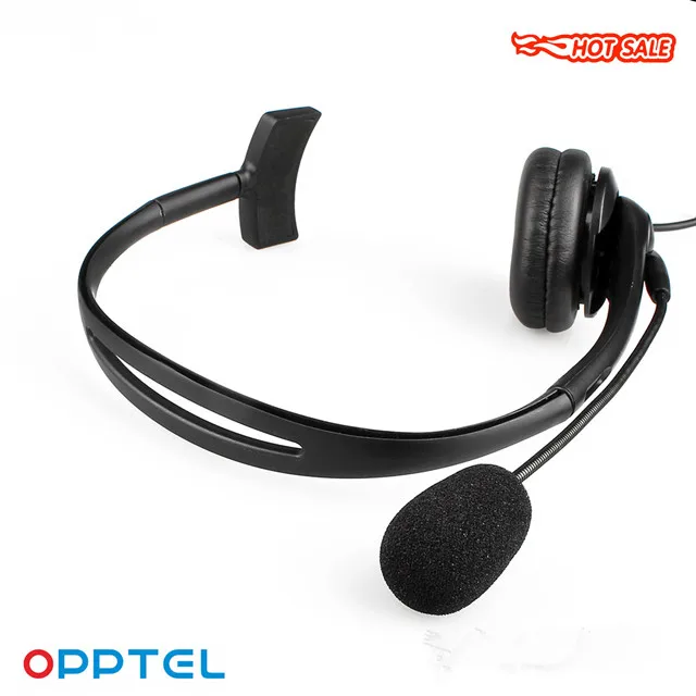 Call center 3.5mm dual plug dual ear noise reduction computer headset with volume adjustment mute