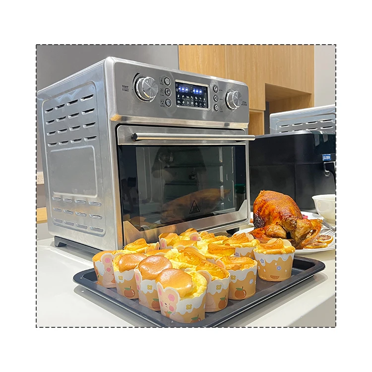 Multi Cheap Rotary 25L1500W Factory Price Control Panel With Timer Air Fryer Oven