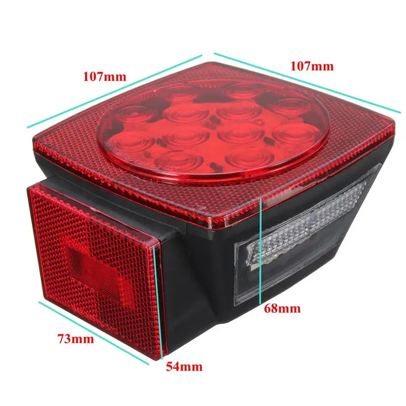 HST-20405 80 LED Tail Lights 24V Red Rear Lamp Universal  12V Combination Tail Lights Fit For Truck Tractor Trailer