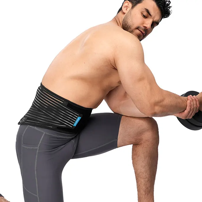 Adjustable working waist back brace lumbar support belt for Spine Pain relief with pocket