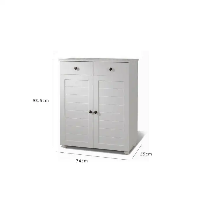Shoes cabinet shoe cabinets gray two door two drawer painting household furniture