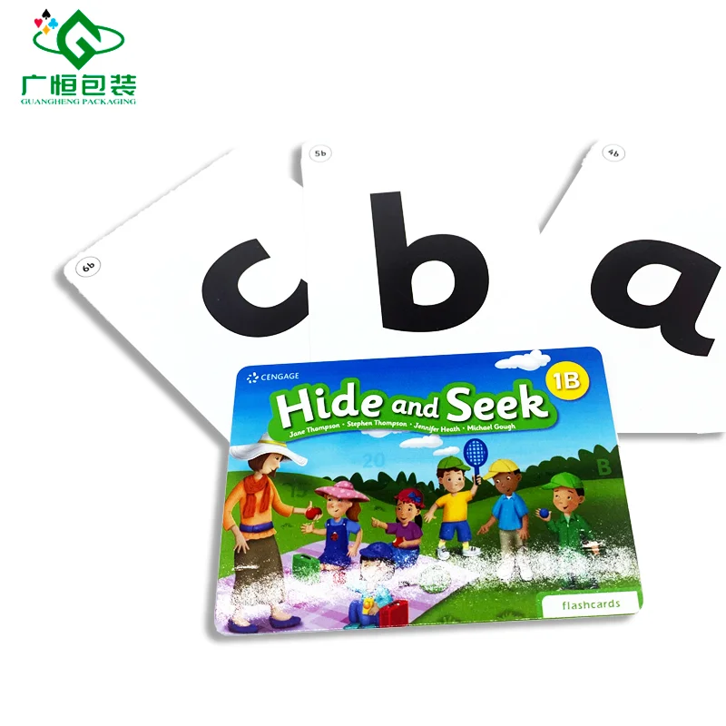 custom  printing baby Educational Arabic Flash Cards  English vocabulary words number for kids