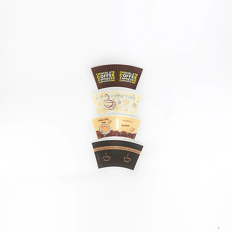 Food Grade Flexo Printing Paper Cup Fan Coated PE Raw Material For Coffee Paper Cup