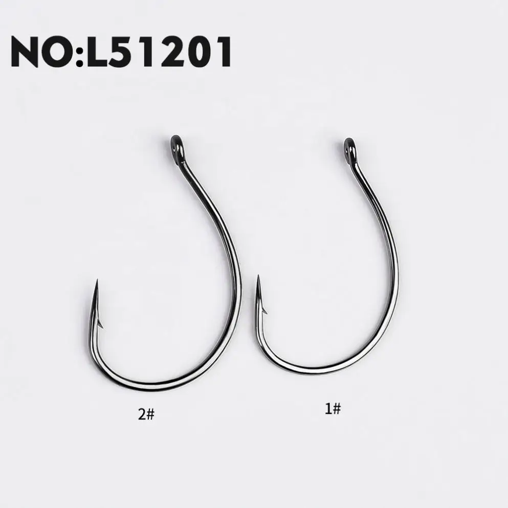 High Carbon Steel Wacky Hook Worm Single Fishing Hooks Wide gaps Offset Wacky Rig Hooks L51201
