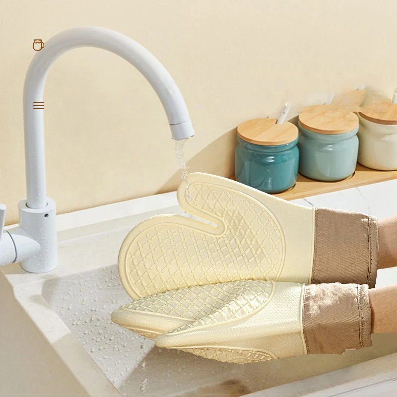 new product ideas 2024 Heat resistant silicone gloves kitchen accessories Household oven mitts for Cooking Baking