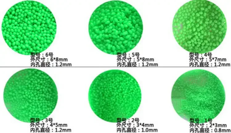 Wholesale best price oval round green luminous plastic fishing beads for fishing