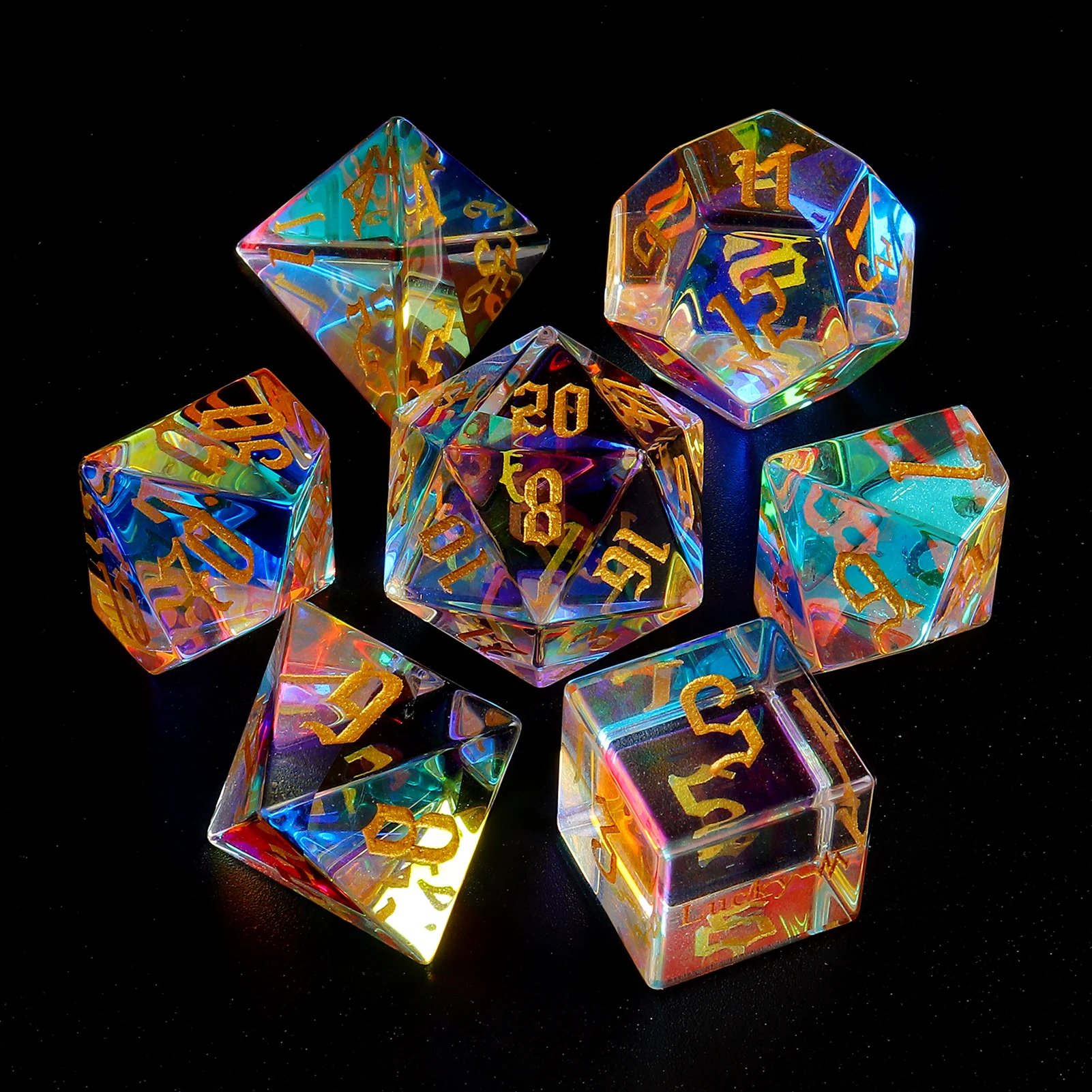 Набор стеклянных кубиков DND RPG для настольных игр