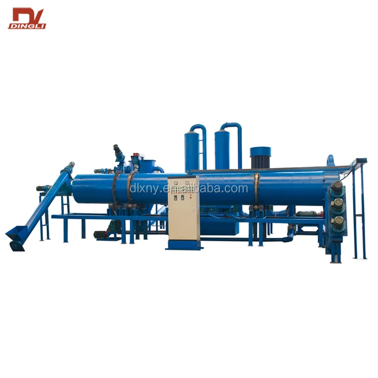 Biomass Continuous Wood Charcoal Carbonization Furnace for Sawdust