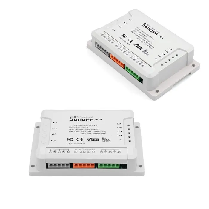 New Version Sonoff 4CH R3 Smart Home 4 Channel 2200W Wifi Remote Smart Switch WITHOUT RF