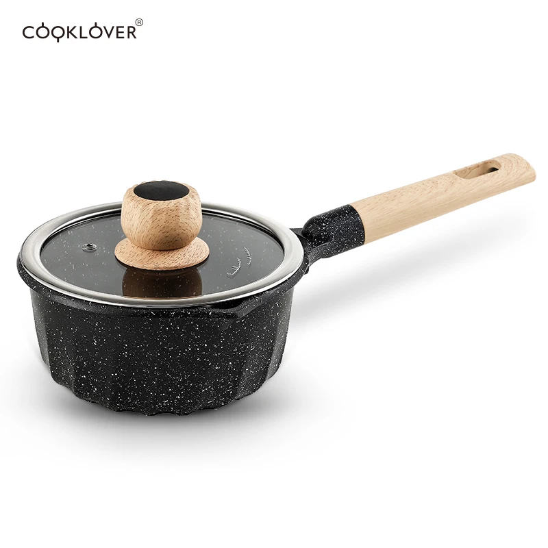 Устойчивая к высоким температурам антипригарная алюминиевая кастрюля для соуса 18 см