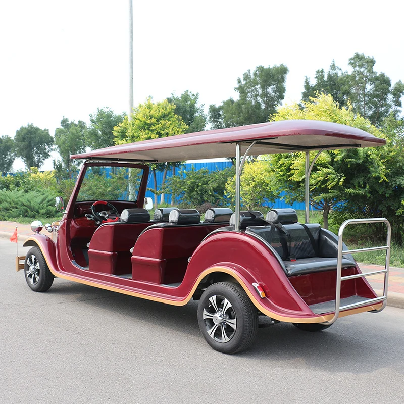pure handmade retro 8 seats luxury design classic golf cart for vip