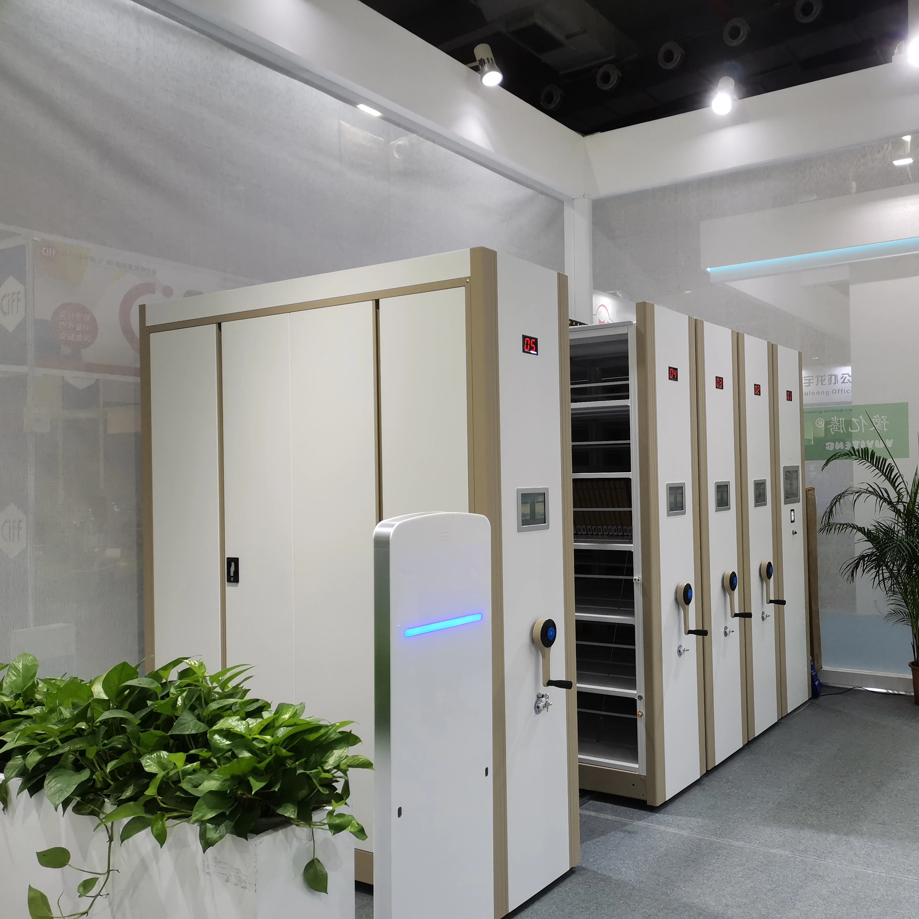 Office School Government Archive Cabinet Steel Rack Shelf Shelving File Filing Storage System Dense Ark