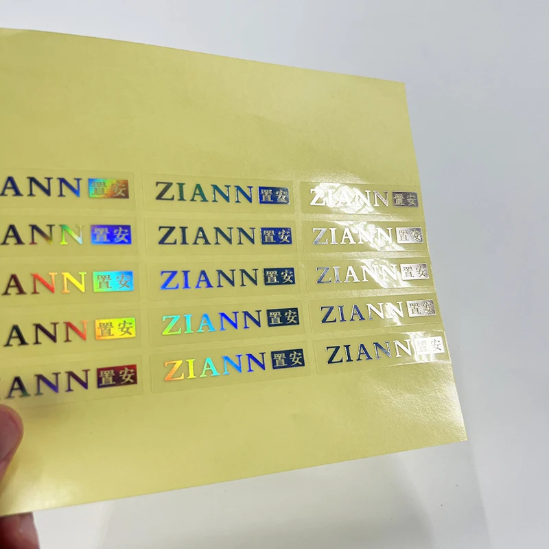 High Quality Vinyl Holographic Logo Printing Custom Die Cut Laser Hologram Car Stickers for car