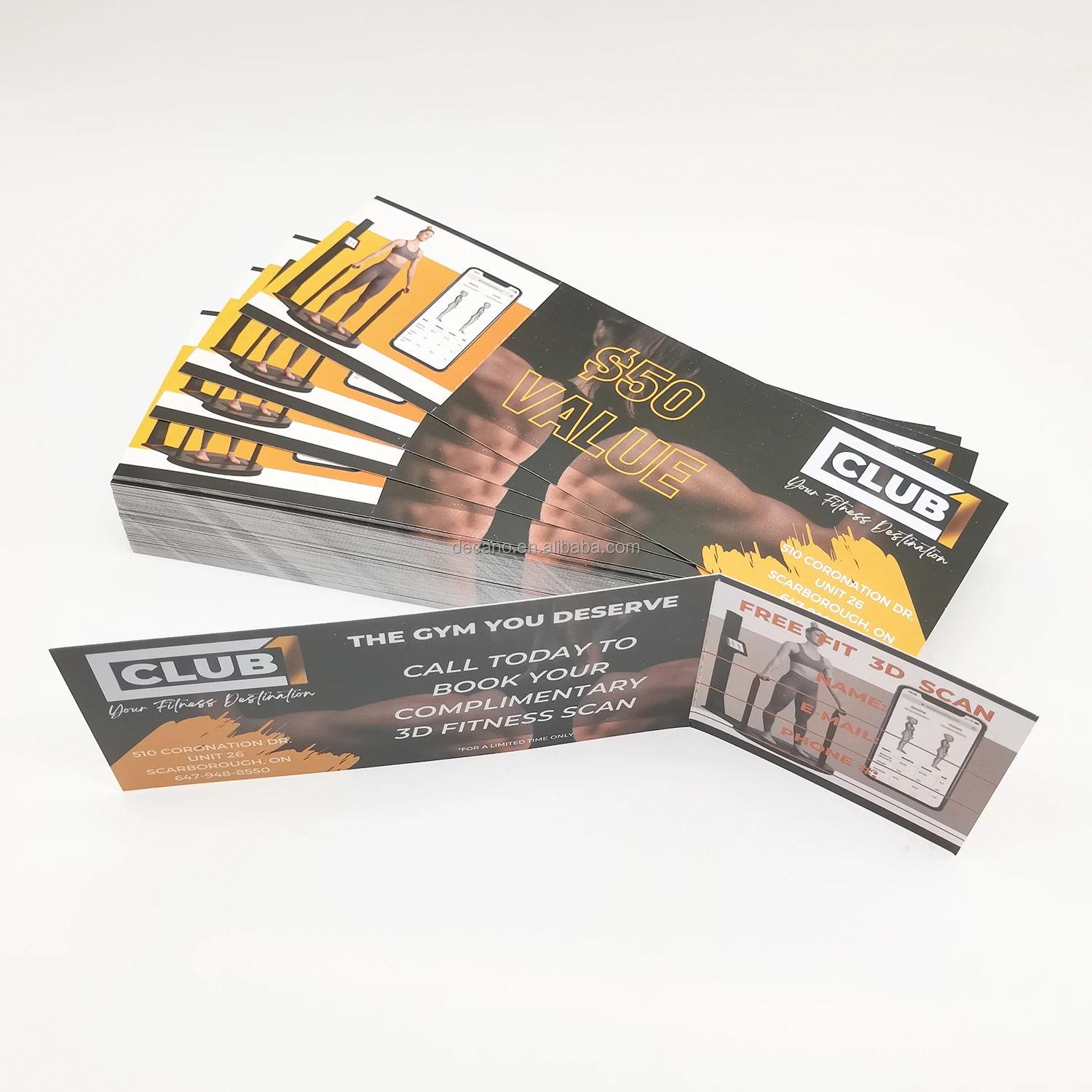 Paper voucher coupon card