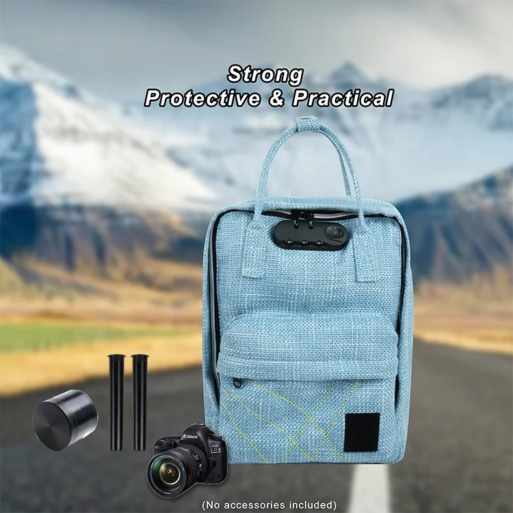 Casual  Backpack with Padded Laptop Compartment Portable Mini Smell Proof Backpack with Secret Pocket