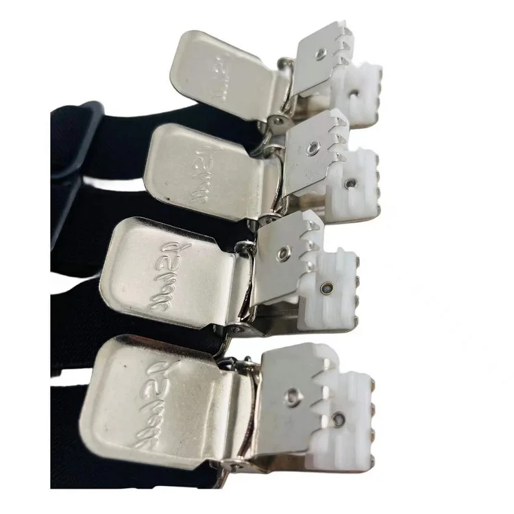Fully stocked OEM/0DM accepted adjustable under mattress bed/fitted sheet fastener crisscross bed sheet straps suspenders