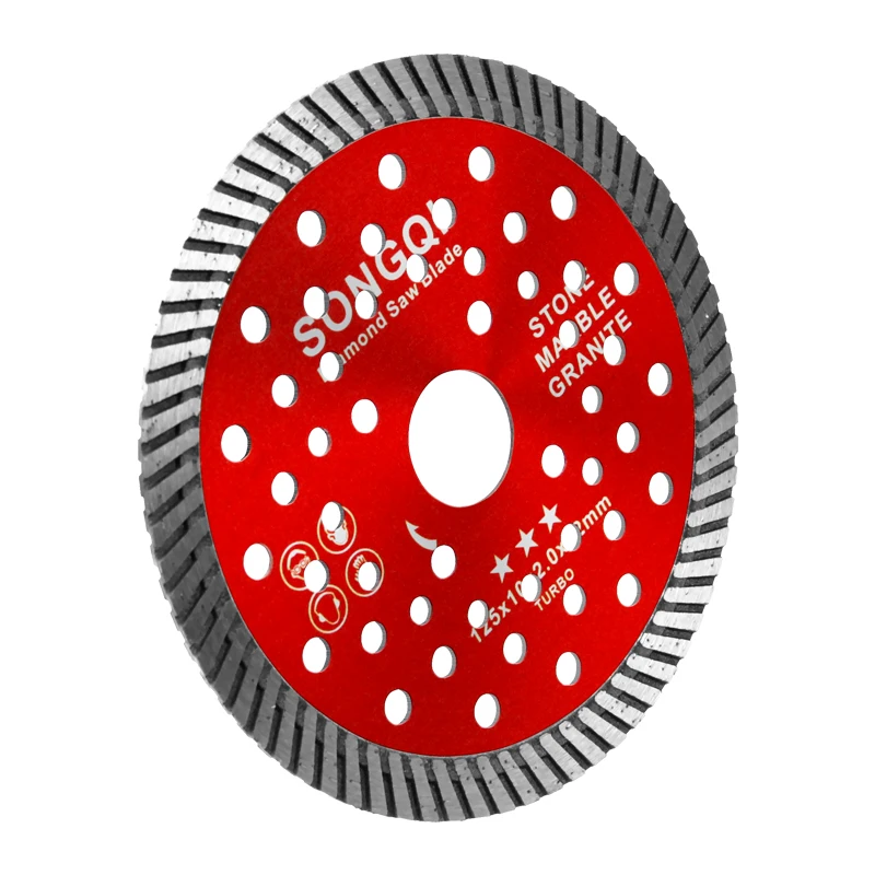 SONGQI 5Inch Diamond Cutting Disc Reinforced Circular Diamond Saw Blade For Cutting Marbled and Ceramics saw blade