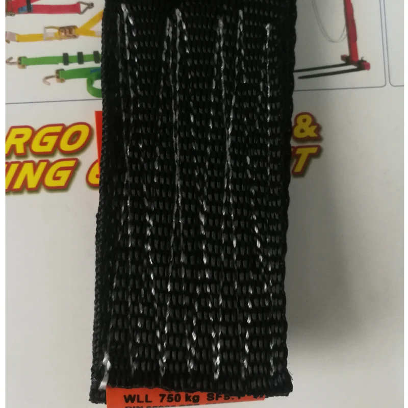 Polyester One Way Slings for Lifting / Car-seat-belt,Crane Lifting Slings 50MM width 20MM length