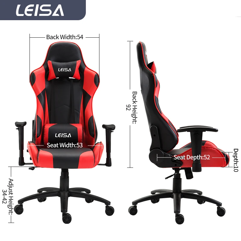 Custom Logo Adult Edition Red Black Ergonomic Racing Gaming Chair