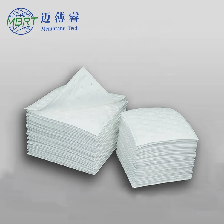 Factory ODM OEM 50 times high adsorption rate reusable nanofiber oil absorbing pad used to clean oil stains on machine tools