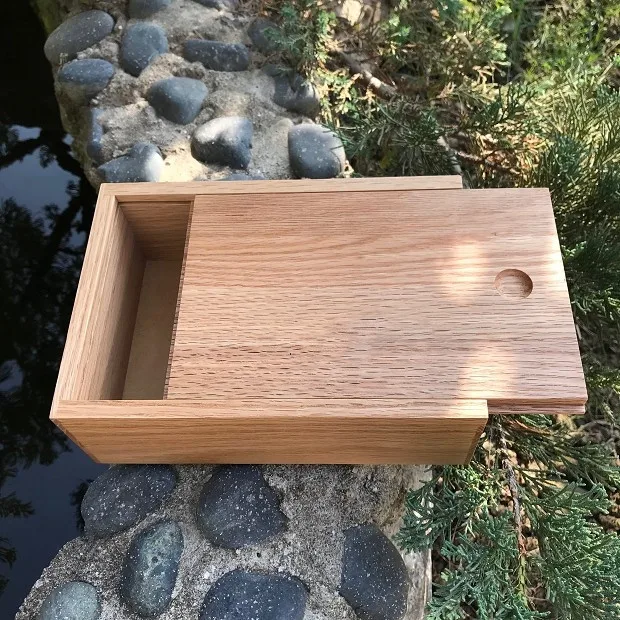 Nature color custom logo small wooden box bamboo wooden box for gift