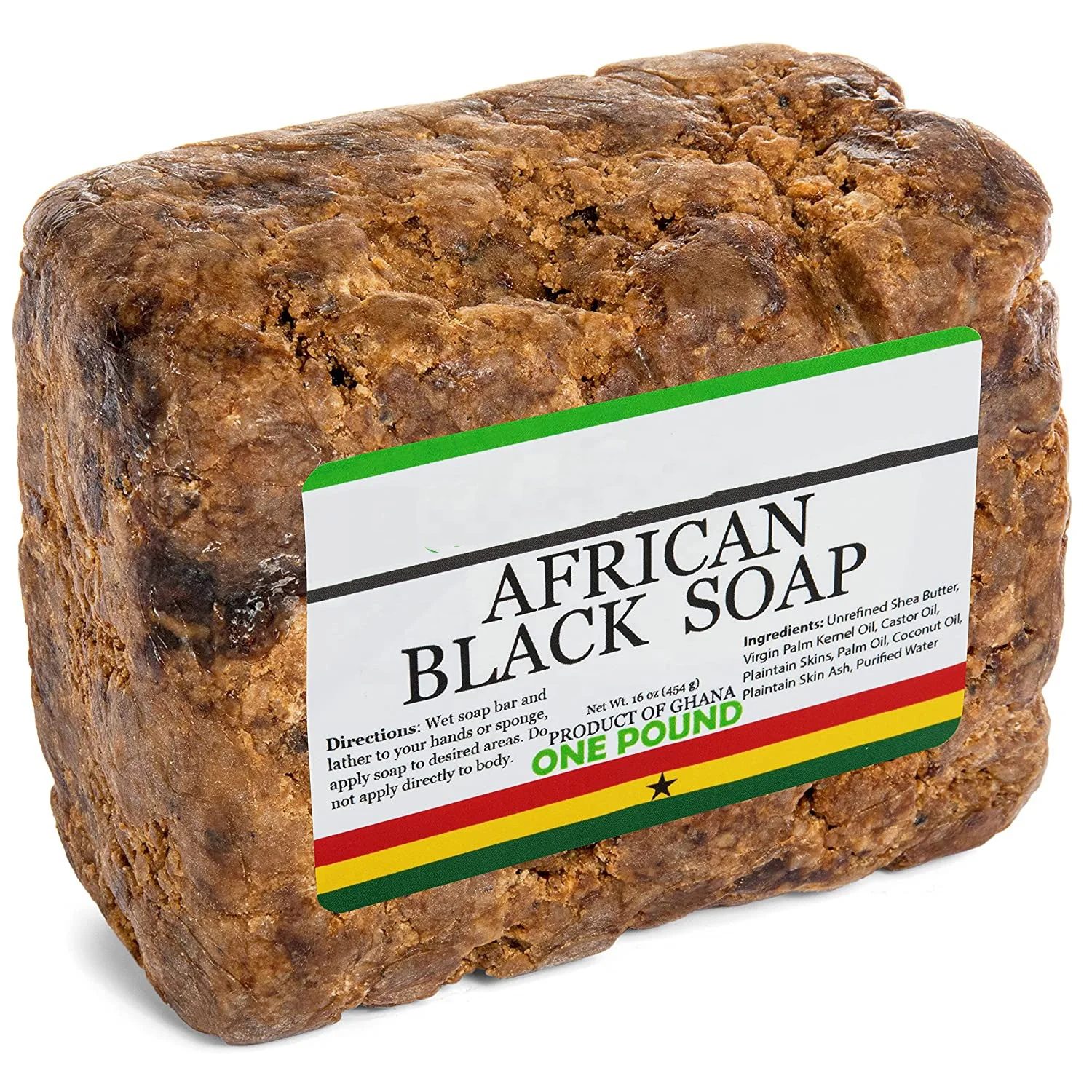 Cruelty free Face and Body Bar for Oily, Blemish-Prone Skin African Black Soap Paraben Free, facial cleanser 120g