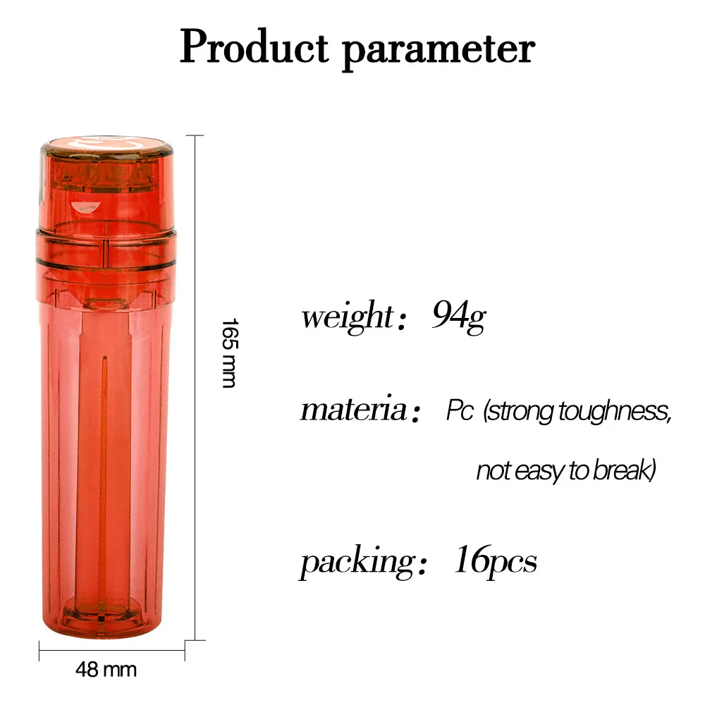 J03 New Plastic Pre Roll Cone Filling Herb Tobacco Grinder For Smoking