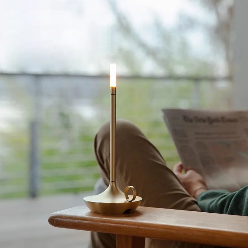 Candlelight Atmosphere LED Table Lamp with Touch Control Creative Night Light for Living Room Decoration