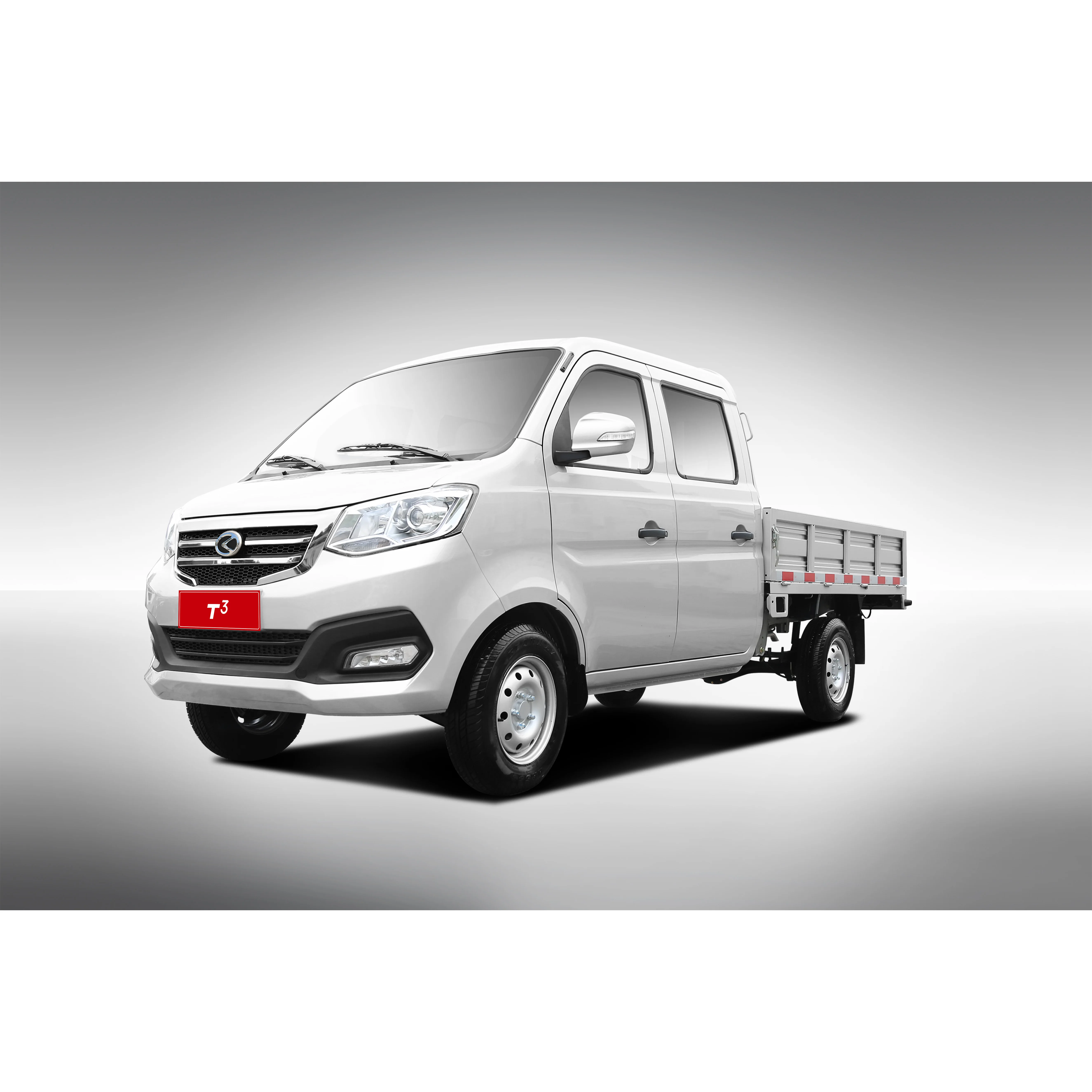 KYC T3 double cabin  mini pickup truck cargo 2265*1600*380mm with petrol engine 1240cc