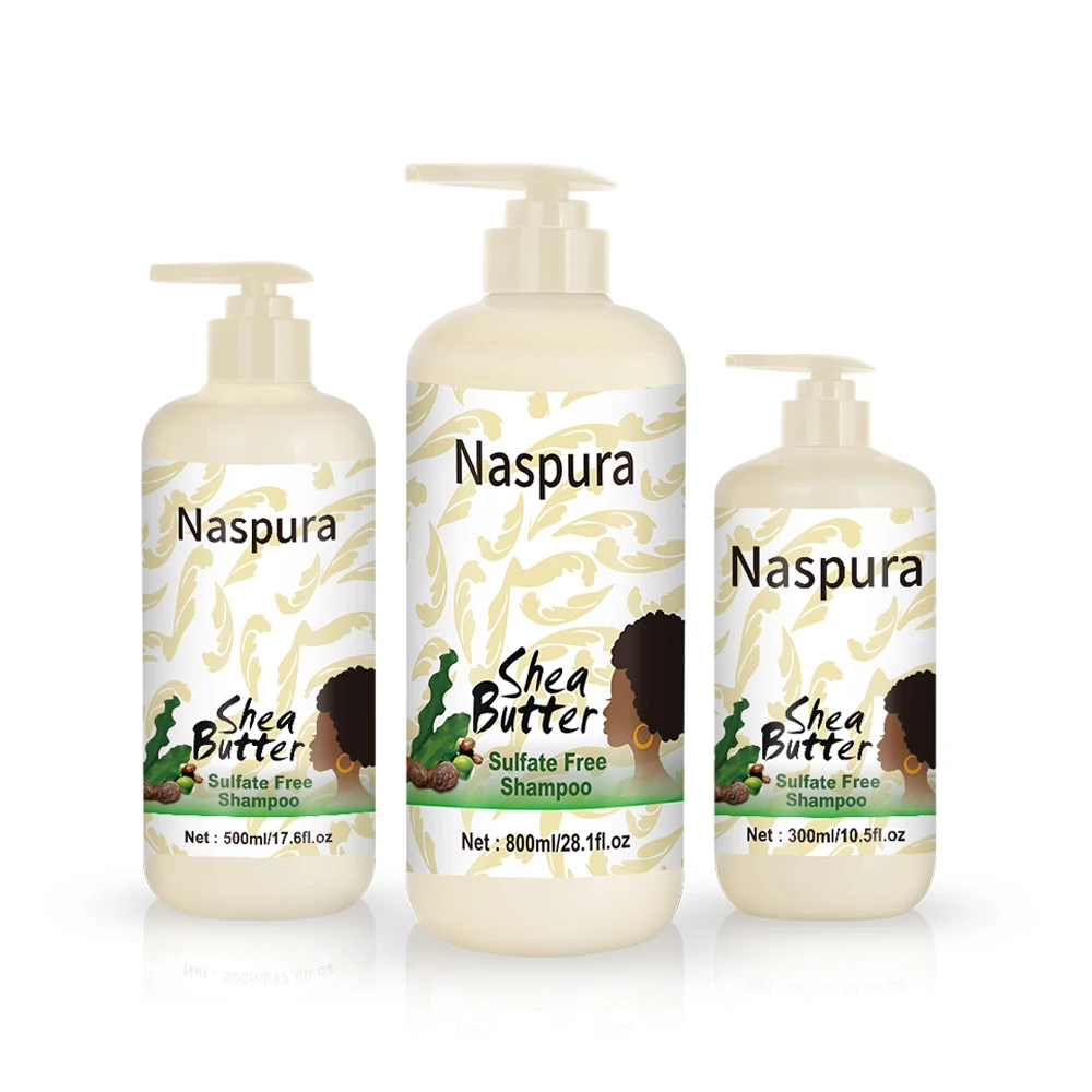 800ml Sulfate Free Shea Butter Moisture Shampoo Organic Cream Unisex Adults Herbal Clarifying/deep Cleansing 2-IN-1 Refreshing