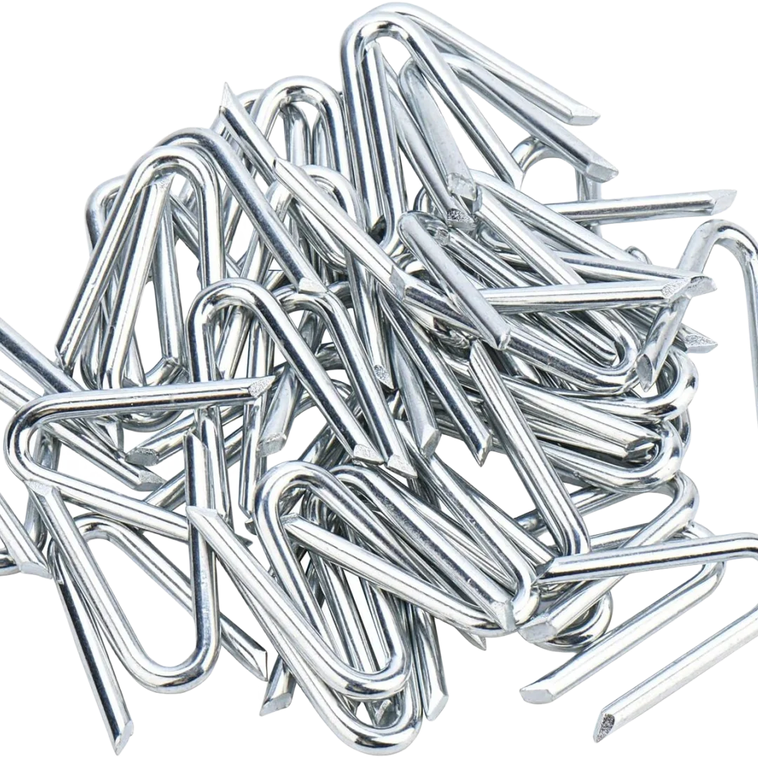 Для сравнения увеличенное изображение Оцинкованное ограждение U-типа Скоба из дерна проволочный гвоздь