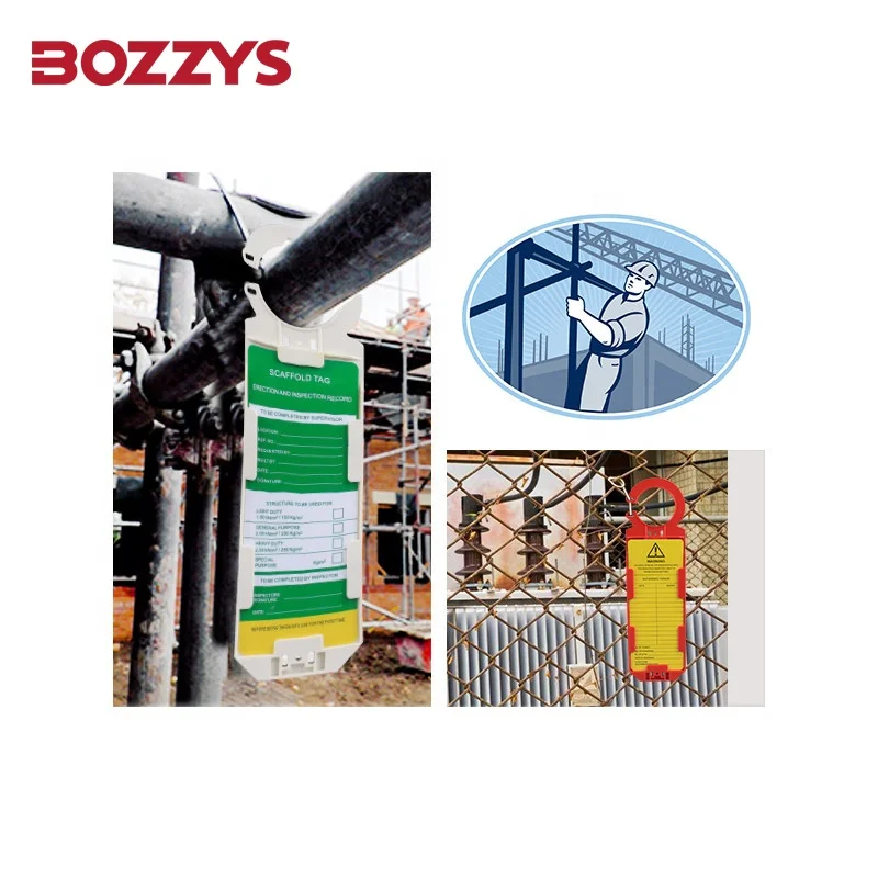 Hook Scaffolding Holder Tags Kit  with PVC Safety Signs