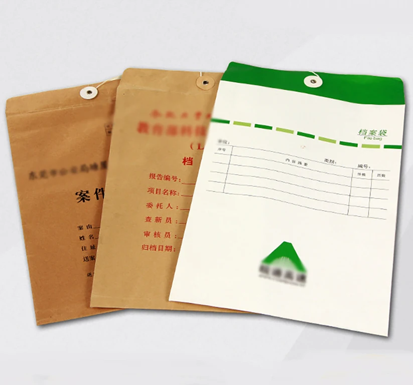 OEM reinforce Envelope Packaging customized recycled brown paper A4 kraft Free Stock Sample Gift file Envelope