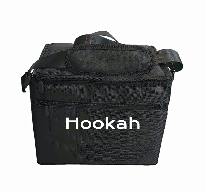Foldable Hookah Bag 1680D Material 210D Oxford Cloth EPE PE Board Cushioning Sandwich ShiSha Bag Outdoor Portable Using Straps