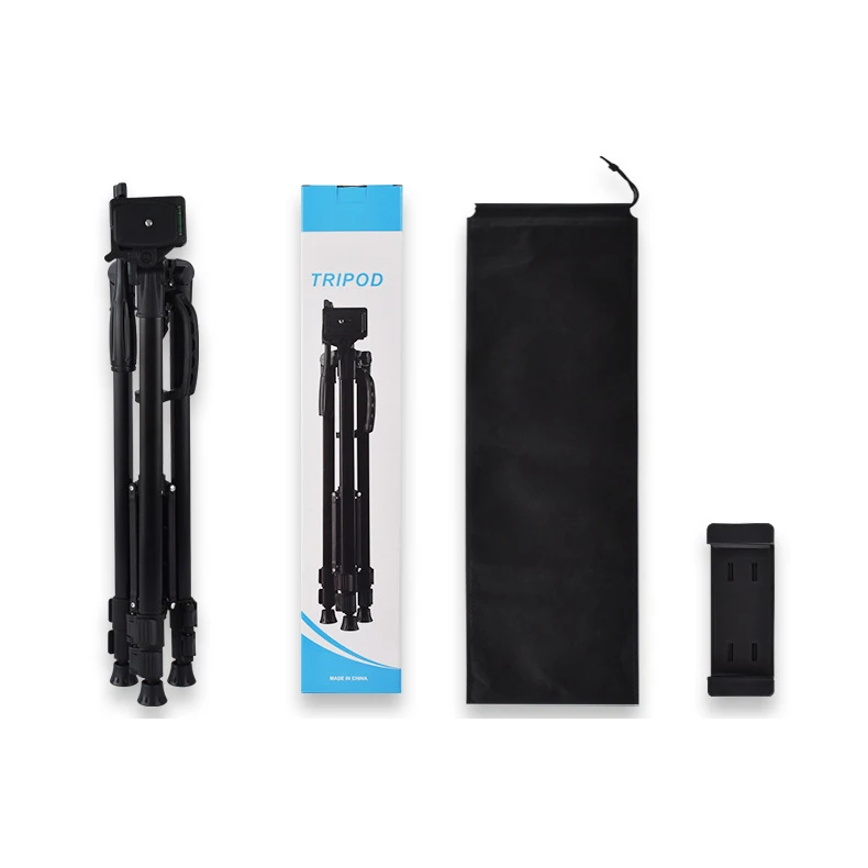 Light Stand Tripod for Projectors Holder Mount Portable Projector Tripod Mobile Phone Stand Outdoor Adjustable 133 CM Black Ce