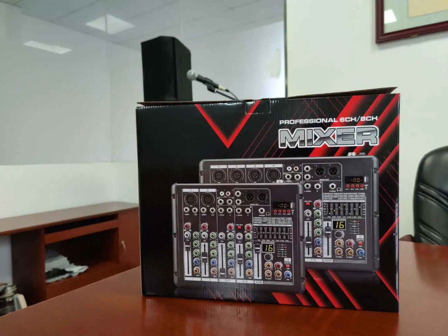  RX8 16 dsp эффект USB BT платье для выступления на сцене DJ микшер аудио 4 канальный профессиональная микшерная