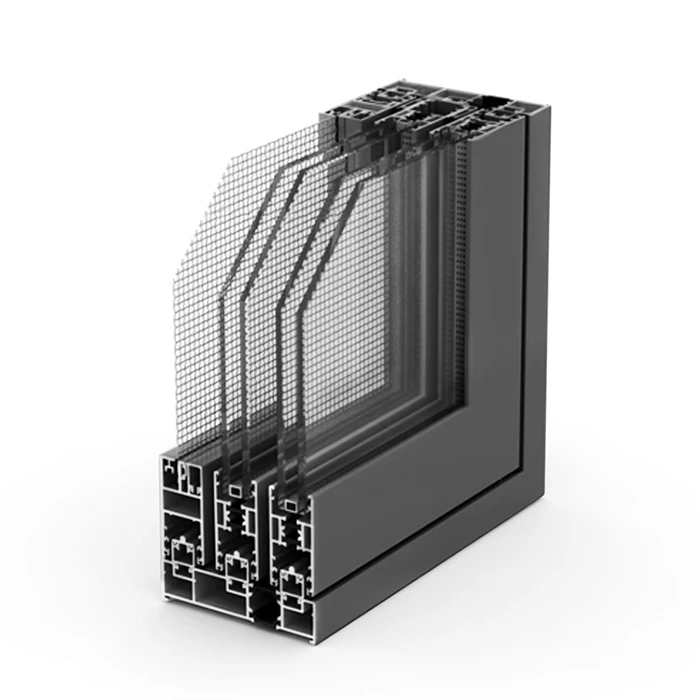 Custom Size Material Sliding Windows Door Double Glass Hurricane Impact Aluminium Sliding Window From Chinese Manufacturer