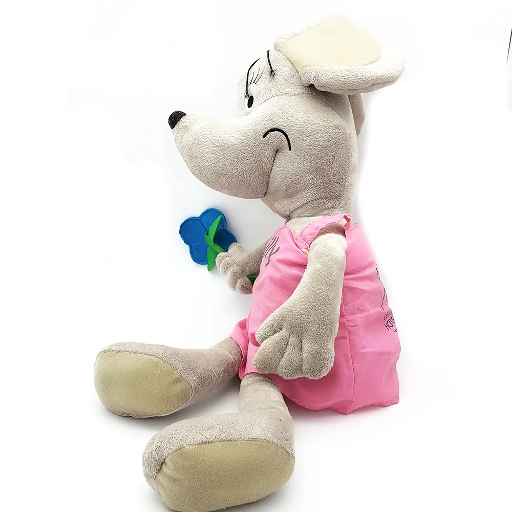 Wholesale stuffed girl mouse plush animal toy minnie mouse plush grey doll soft plush toy with dresses