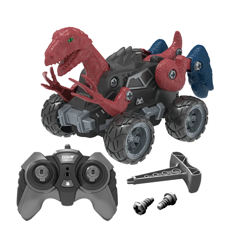 Hot Sale Radio Control Toys Rc Car 4Wd Off-Road Vehicle Disassembly Tool Suit Dinosaur Remote Control Racing Car For Boys